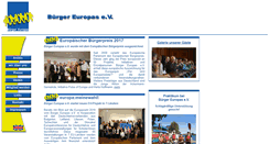 Desktop Screenshot of buerger-europas.de