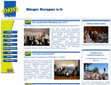 Tablet Screenshot of buerger-europas.de